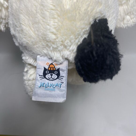 Jellycat London Bashful Cream & Black 9” Plush Puppy Dog No paper tag - Picture 4 of 8